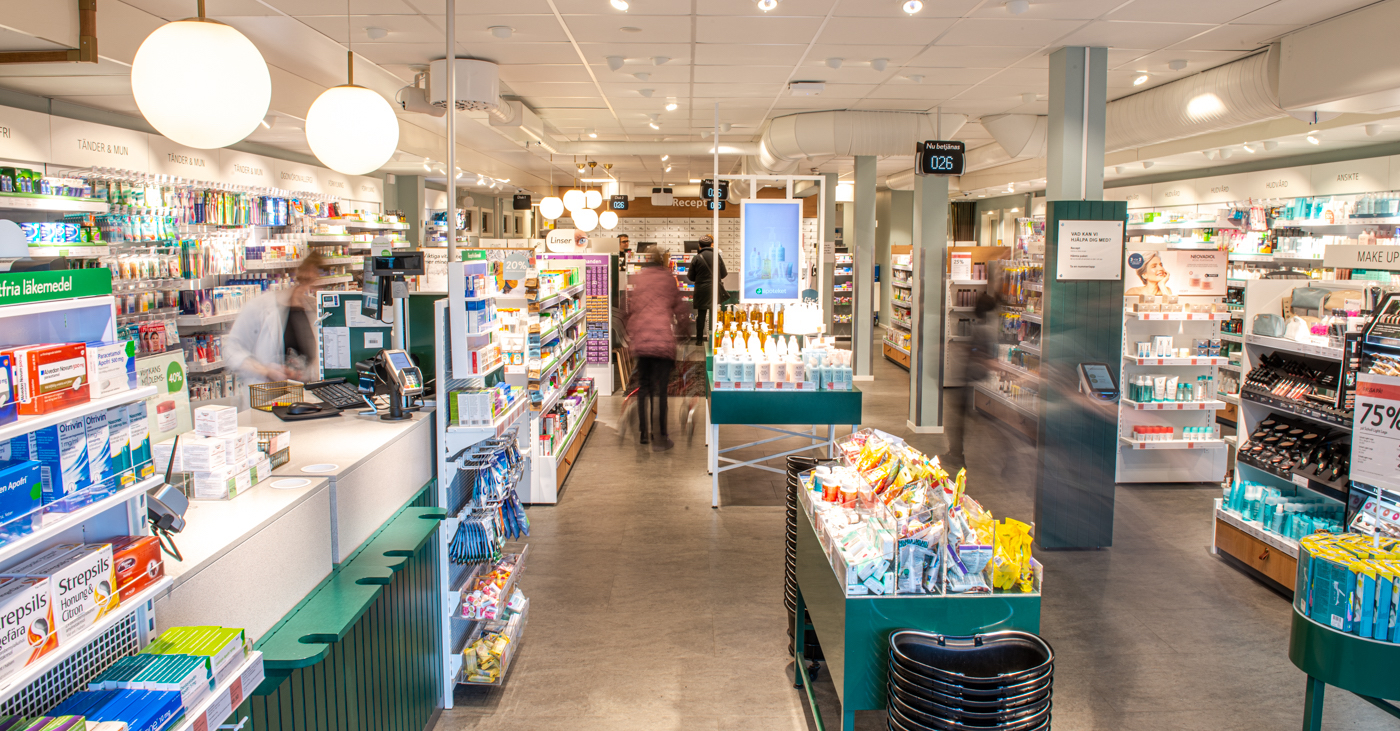 tillfällig och flyttbar lokal - apotek i modulbyggnad på östra sjukhuset i Göteborg