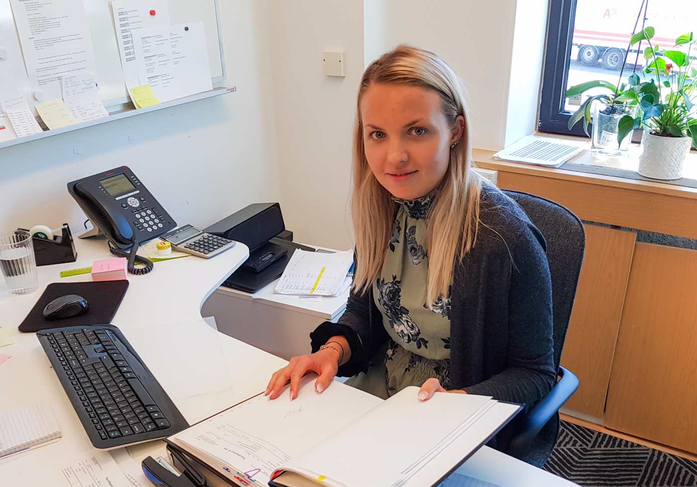 Sophie Näsström, ny ekonomiassistent på PCS Modulsystem.